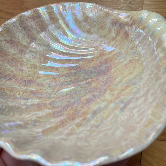 Vintage Ceramic Pink Shell Trinket / Jewelry Tray/ Bowl - Picture 5 of 5